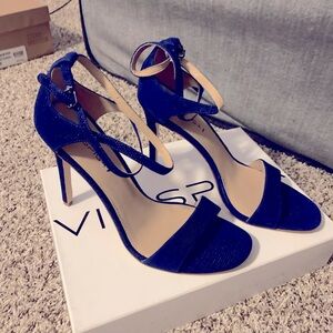 New in Box Via Spiga Tiara Lapiz Dot High Heel Sandals Sz10